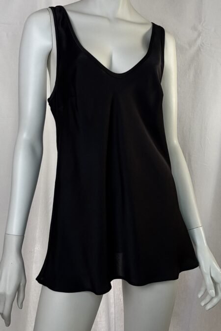 Black satin top/CKontova top