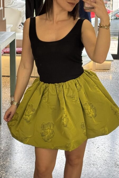 Skirt balloon olive/Milk White φούστα
