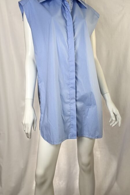 Light blue sleevless shirt dress/CKontova σεμιζιέ φόρεμα