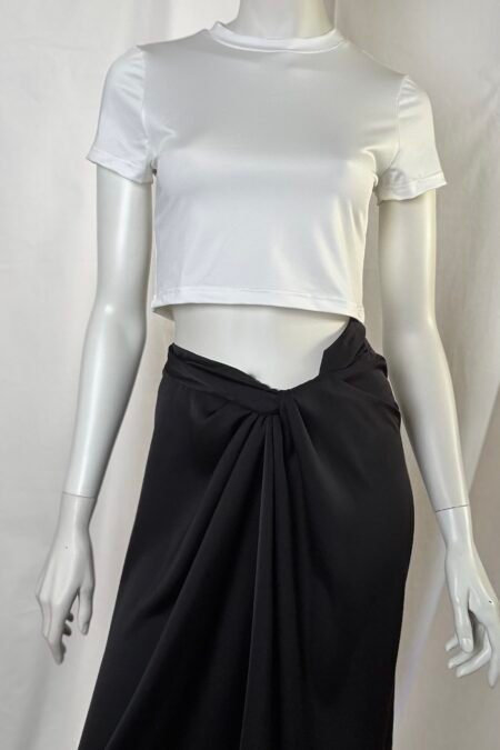 White fitted t-shirt/CKontova t-shirt