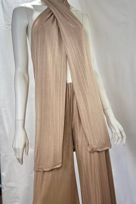 Beige jersey blouse/CKontova μπλούζα