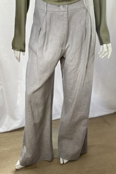 Grey wide leg pants/CKontova παντελόνι