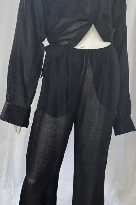 Black sheer pants/CKontova παντελόνι