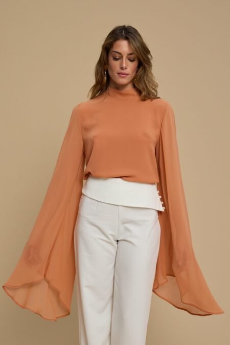 Gaia top peach/La Chaine μπλούζα