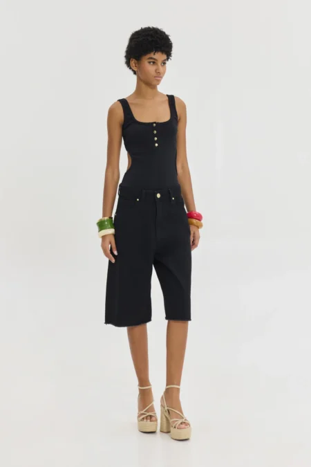 Ten Ten Denim (Black)/Hemithea βερμούδα τζην