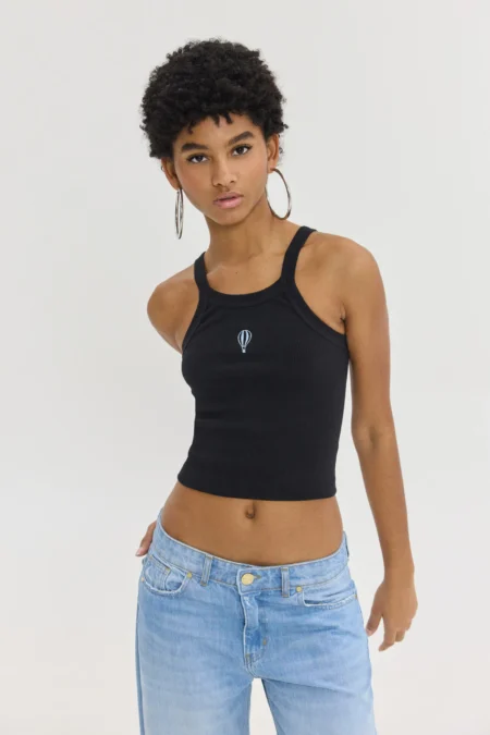 Piera Top (Black)/Hemithea top