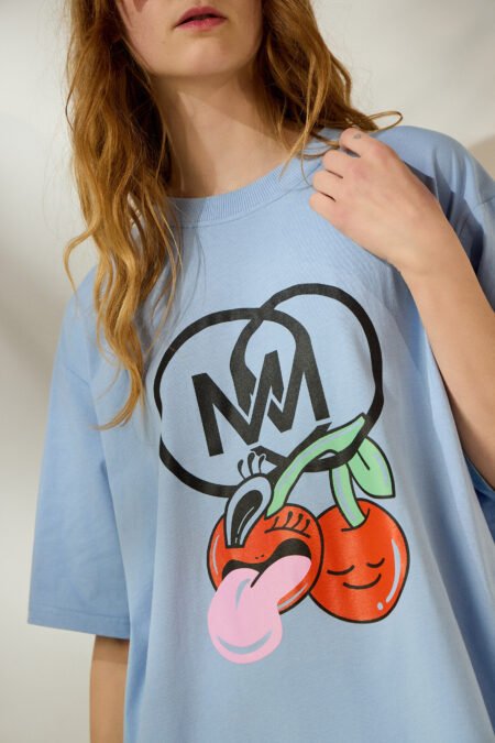 Cherry t-shirt (ciel)/Mamoush μπλούζα