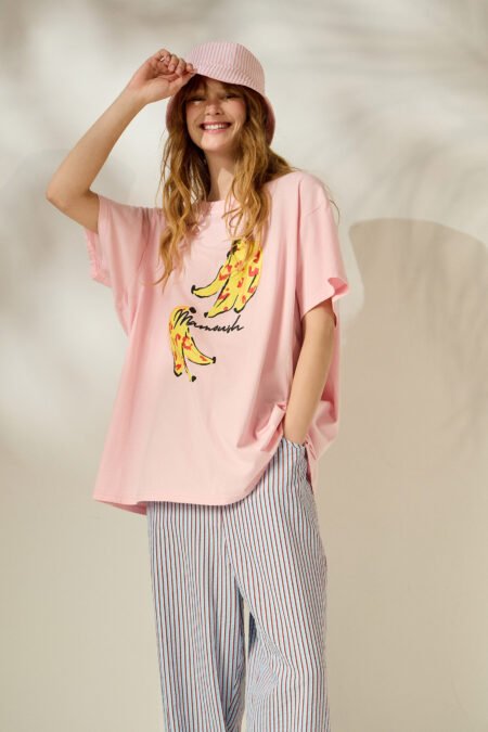 Banana t-shirt (pink)/Mamoush μπλούζα