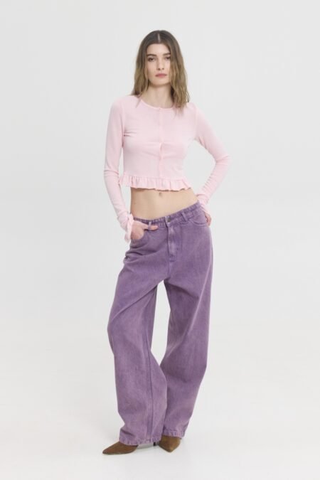 Monica jeans (purple)/Sunsetgo παντελόνι