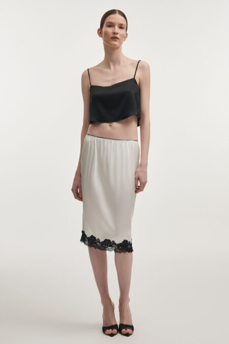 Naia midi skirt white/Nadia Rapti φούστα