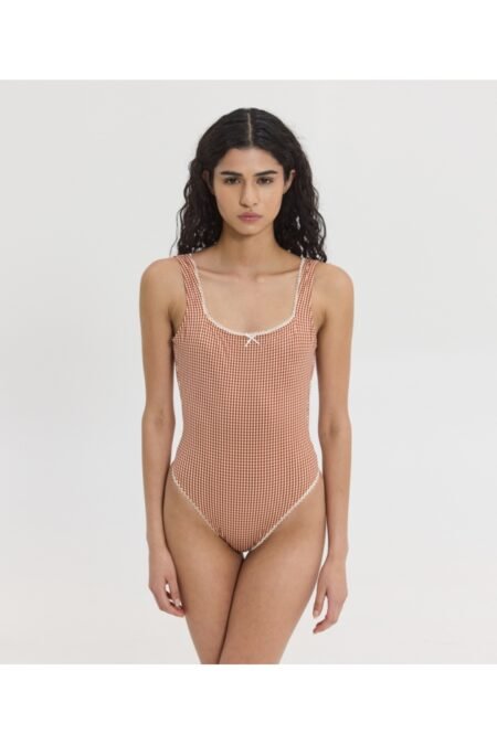 Daisy printed one piece plaid/Sunsetgo κορμάκι