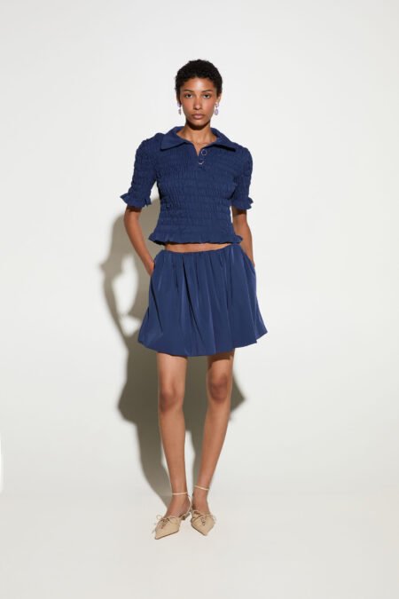Polo top blue/Milk White μπλούζα