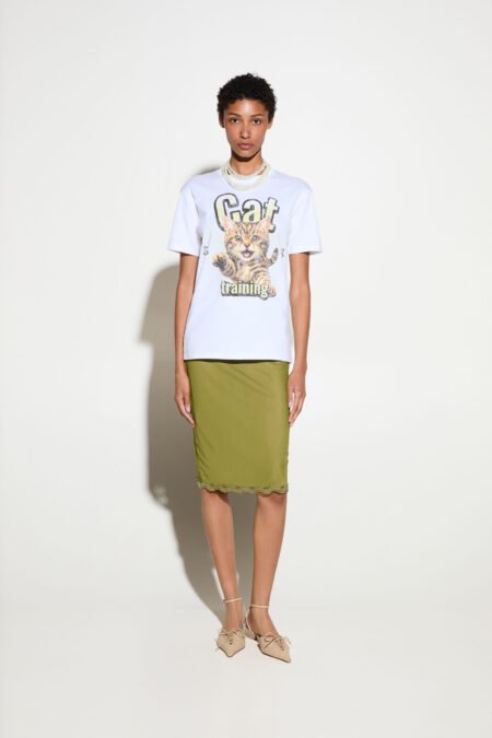 T-shirt Cat training Logo white/Milk White t-shirt