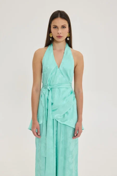 Megan Top (Aqua)/Hemithea top