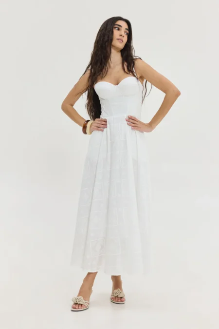 Crystal dress White/Hemithea φόρεμα