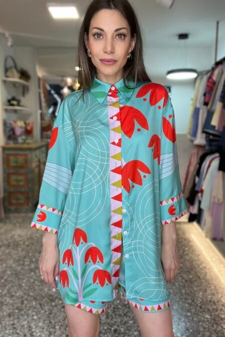 Shirt Aperol multi blue/New Age πουκάμισο
