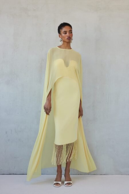 Valentina dress yellow pastel/Mix & Match φόρεμα
