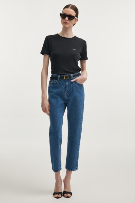 Indigo denim trousers/Nadia Rapti τζην παντελόνι