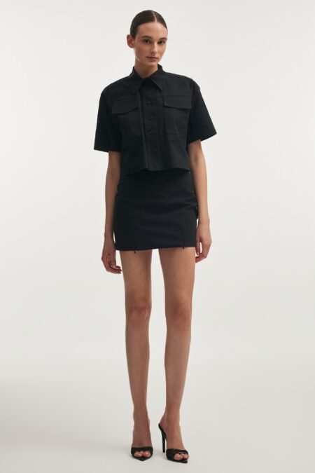 Still life mini skirt black/Nadia Rapti φούστα