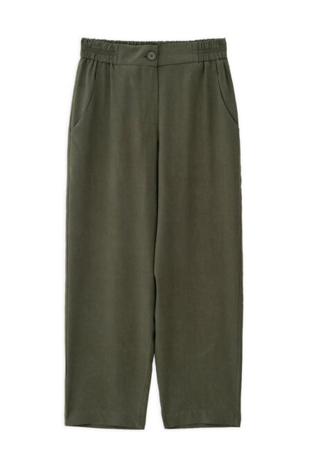 Washed tencel pants dark brown/Philosophy παντελόνι
