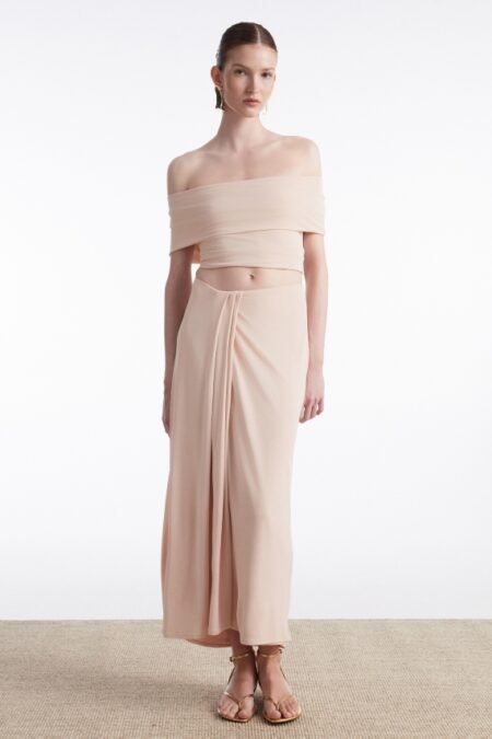 Aria midi skirt pink/Nadia Rapti φούστα
