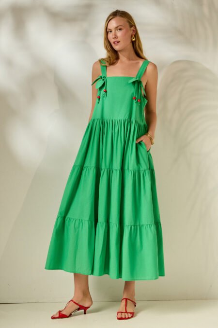 Erato midi dress (matcha)/Mamoush φόρεμα