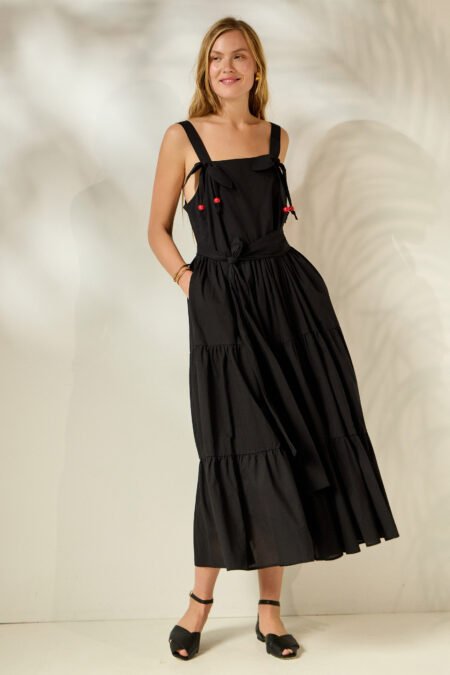 Erato midi dress (black)/Mamoush φόρεμα