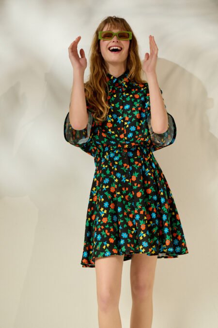 Xenia floral mini dress (wildflower)/Mamoush φόρεμα