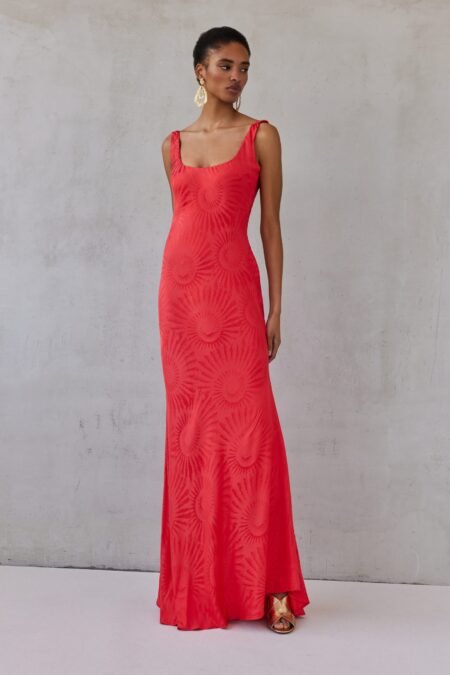 Emeline dress coral/Mix & Match φόρεμα