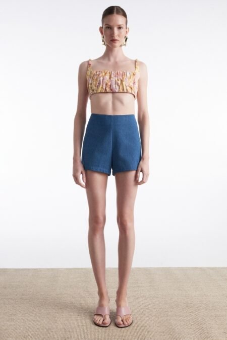 Saltwater denim shorts blue/Nadia Rapti σορτς