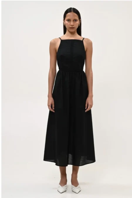Midi dress black/Boom φόρεμα