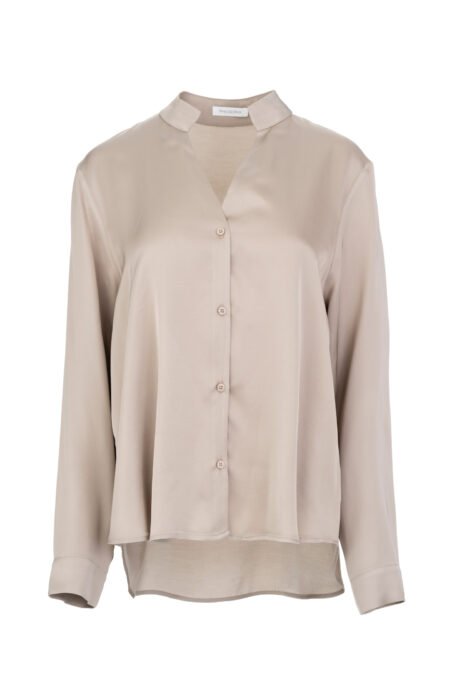 Satin ecovero shirt beige/Philosophy πουκάμισο (SH77287)