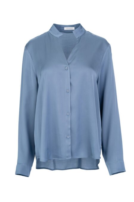 Satin ecovero shirt light blue/Philosophy πουκάμισο (SH77287)