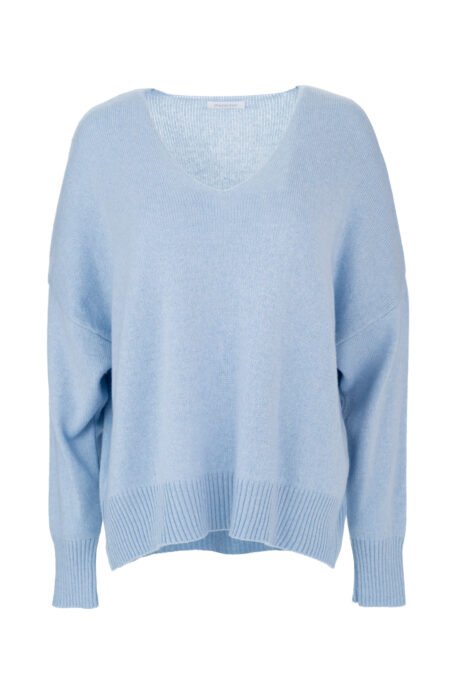 Cashmere v neck sweater ciel/Philosophy πουλόβερ (KN55101)