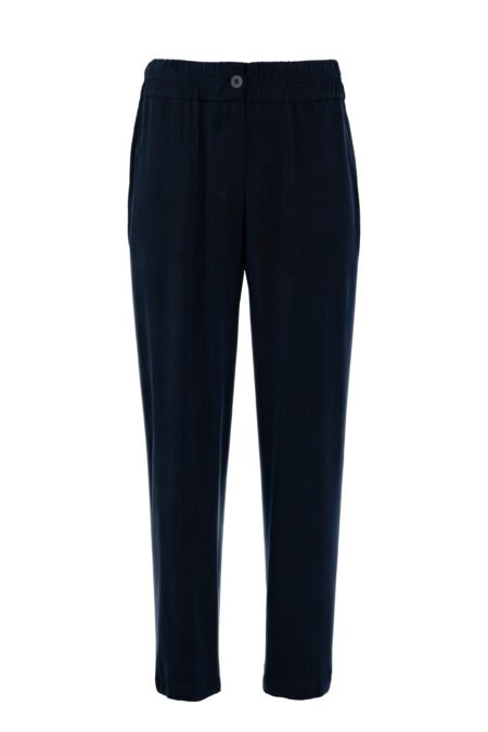 Cupro viscose jogger pants dark blue/Philosophy παντελόνι (TR44543)