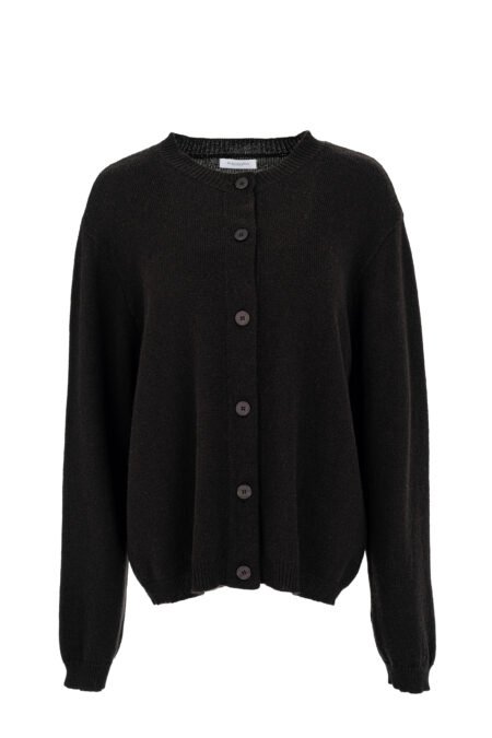 Cashmere cropped cardigan black/Philosophy ζακέτα (KN55106)