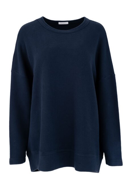 Futter waffle oversized sweatshirt blue/Philosophy φούτερ (BL12090)