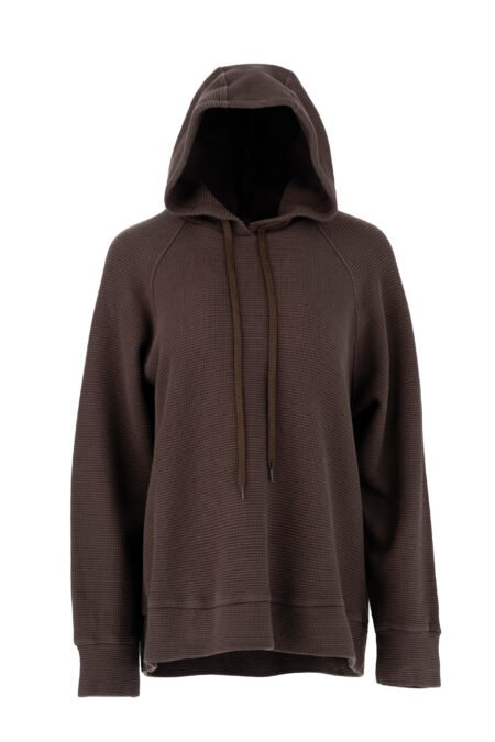 Futter waffle hoodied sweatshirt brown/Philosophy φούτερ (BL12089)
