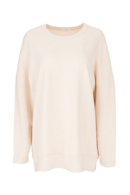 Futter waffle oversized sweatshirt ecru/Philosophy φούτερ (BL12090)