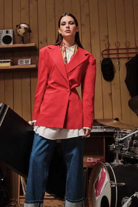 Vector Blazer (Red)/Hemithea σακάκι
