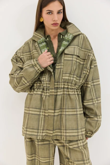 Orion Blazer (Olive plaid)/Hemithea σακάκι