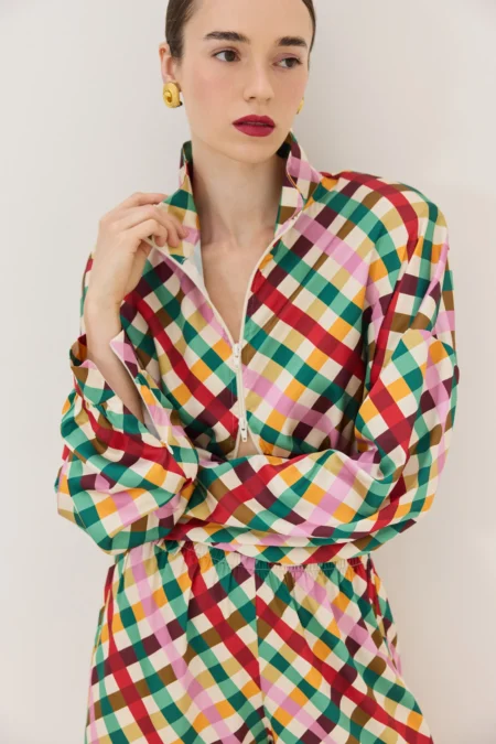 Sweet Jacket (Plaid)/Hemithea jacket