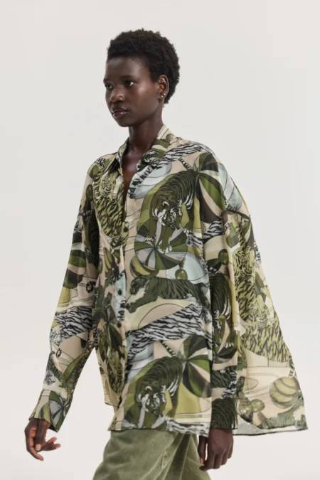 Heather Shirt (Khaki)/Hemithea πουκάμισο