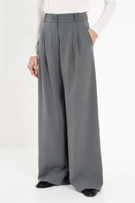 Light t/r pleated pants grey/Philosophy παντελόνι (TR44610)