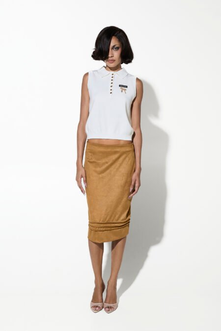 Knit top white/Milkwhite τοπ