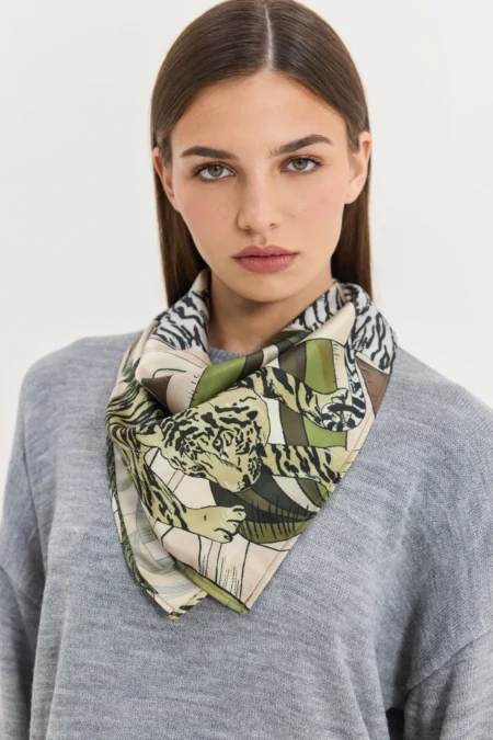 Pegasus Scarf (Khaki)/Hemithea φουλάρι