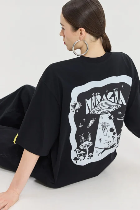 Cheetah Black T-Shirt (Space)/Hemithea t-shirt