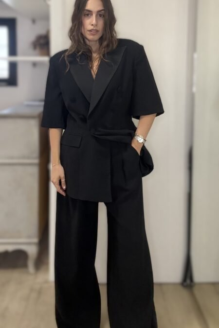 Black power suit trousers/CKontova παντελόνι