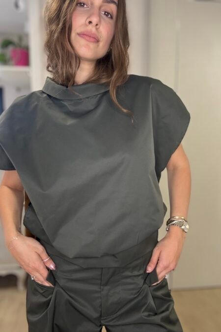 Khaki linear shirt khaki/CKontova πουκάμισο