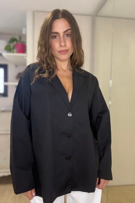 Lapel shirt black/CKontova πουκάμισο